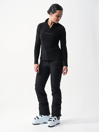 SPORTALM | Damen Unterzieh Zipshirt aus dünner Fleece-Qualität | 